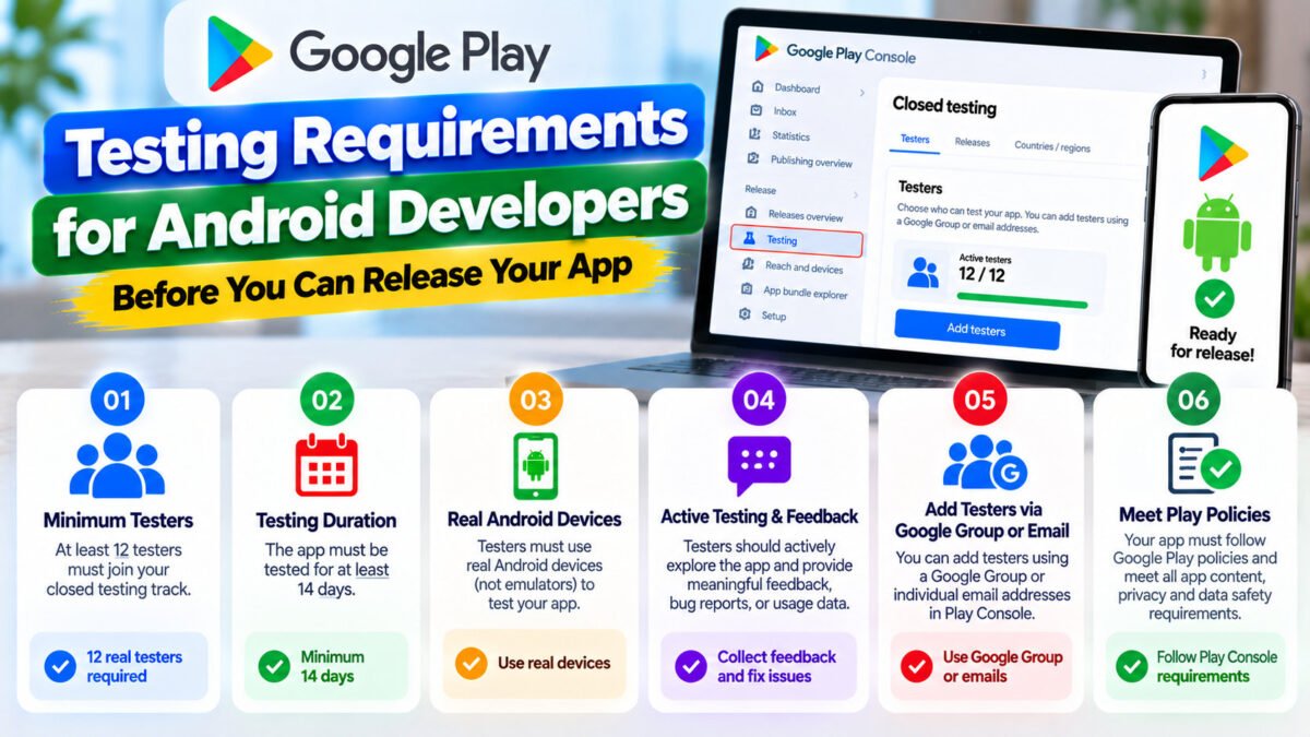 Google Play Testing Requirements for Android Developers