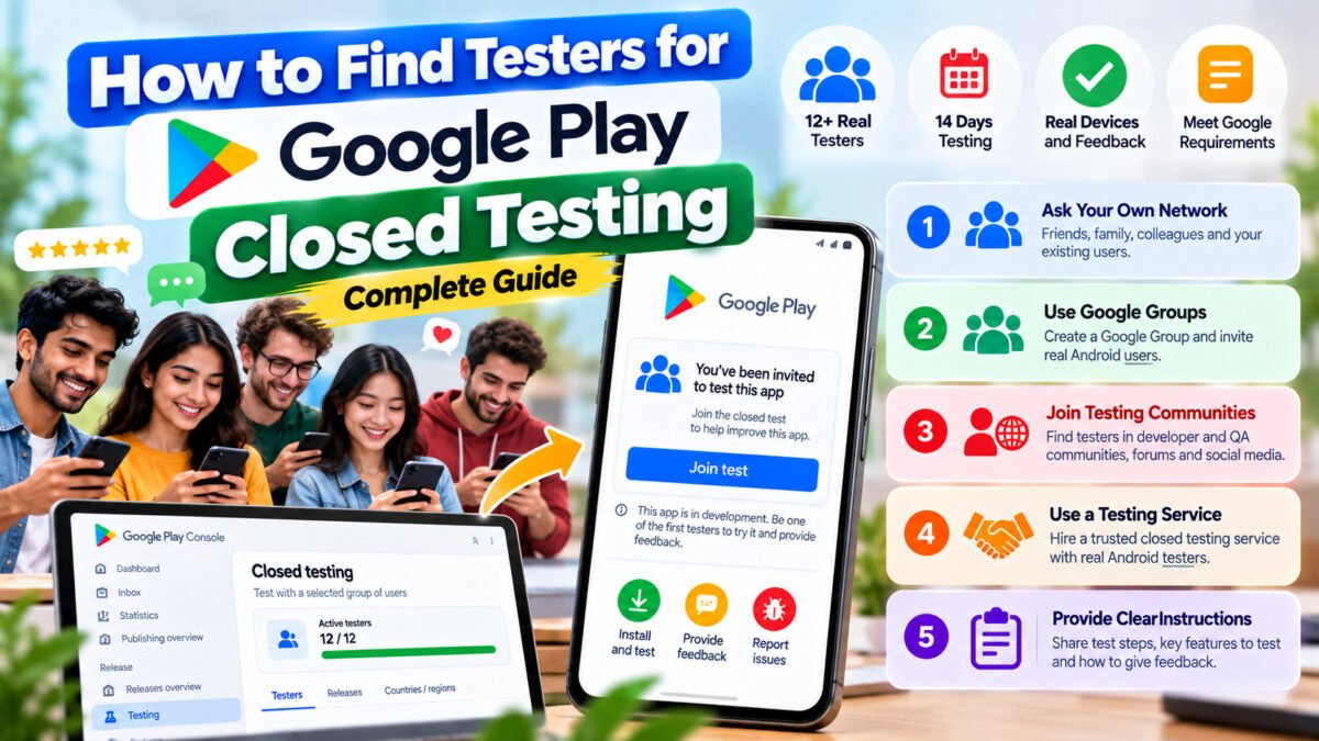 How to Find Testers for Google Play Closed Testing