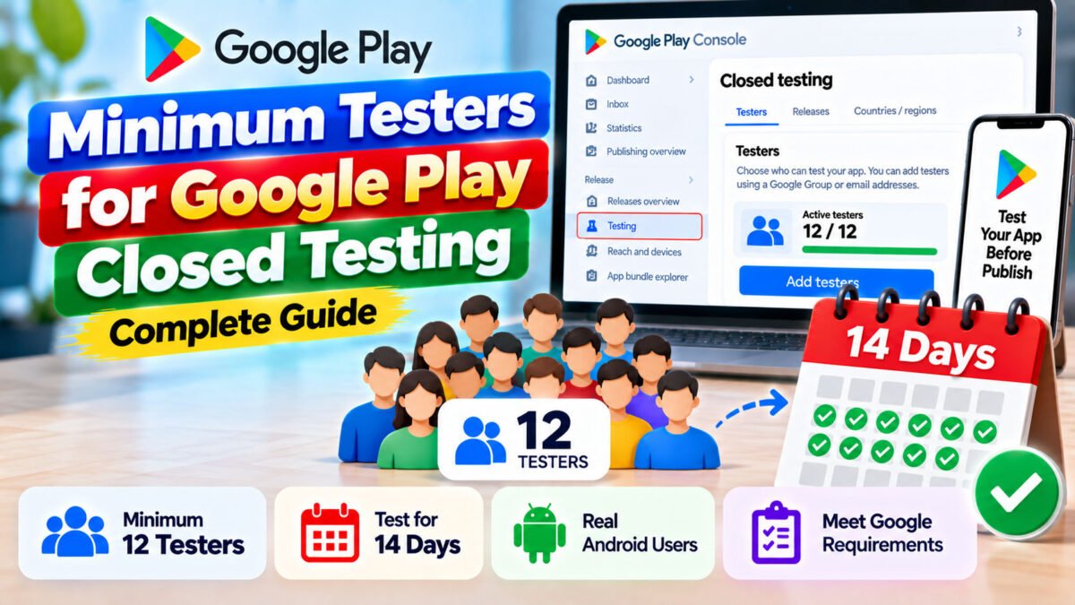 Minimum Testers for Google Play Closed Testing Complete Guide